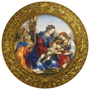 Srebrna moneta 500 CFA Filippino Lippi, Święta Rodzina z Janem Chrzcicielem i świętą Małgorzatą