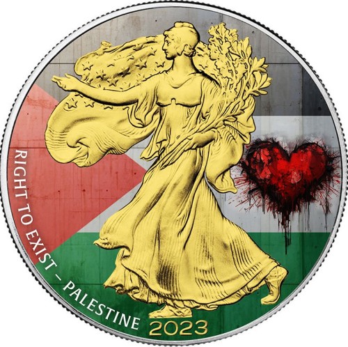 Srebrna moneta 1$ Palestyna, Prawo do istnienia, Seria: Duch Narodów
