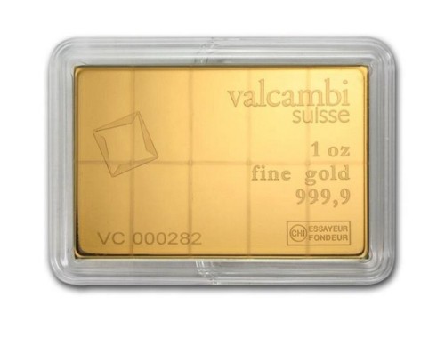 Złota sztabka Valcambi CombiBar 10 x 1/10 oz rewers