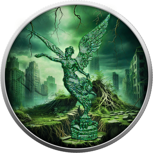 1 uncja, Ziemia, Seria: The Forces of Nature Mexico Libertad, Srebrna moneta