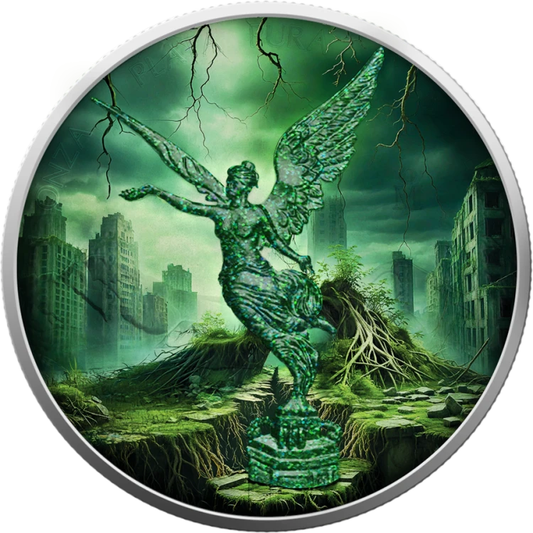 1 uncja, Ziemia, Seria: The Forces of Nature Mexico Libertad, Srebrna moneta