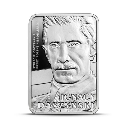 10 zł Ignacy Daszyński srebrna moneta rewers