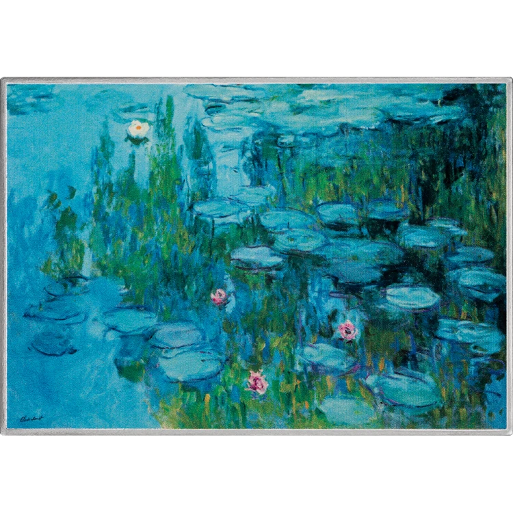 1000 franków CFA, Lilie wodne - Claude Monet, Srebrna moneta