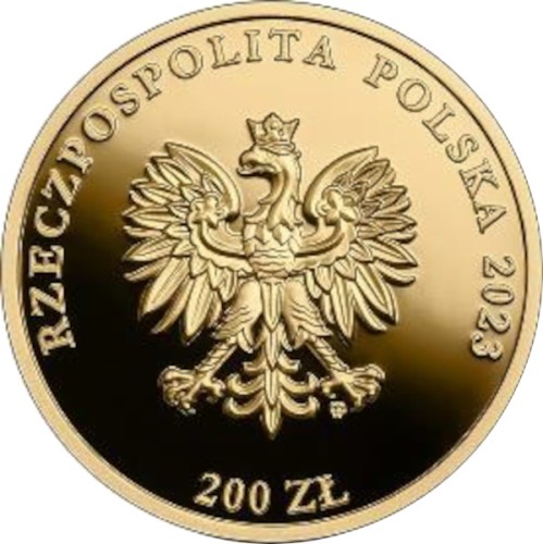 Złota moneta NBP 200 zł 160. rocznica Powstania Styczniowego awers
