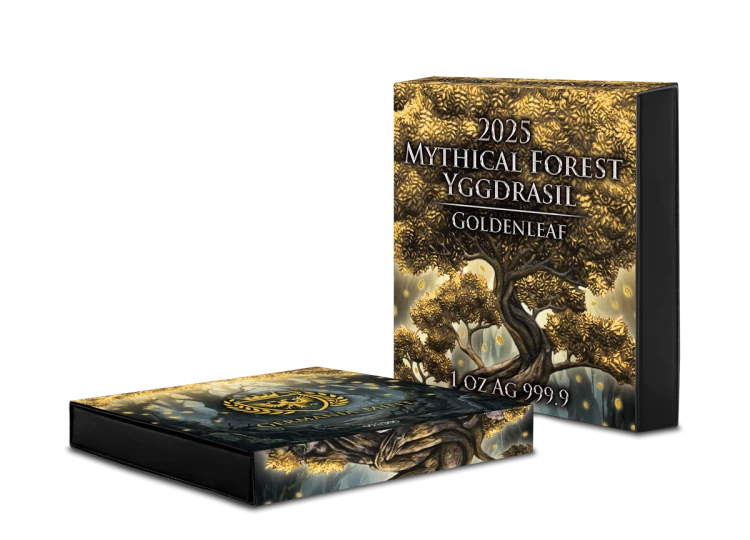 1 uncja, Yggdrasil, Seria: Mitologiczny las Edycja Specjalna, Srebrna moneta