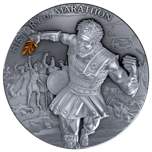 5$, Historia Maratonu, Srebrna moneta