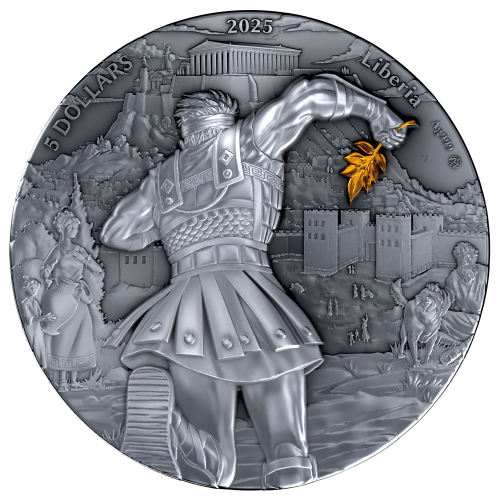 5$, Historia Maratonu, Srebrna moneta