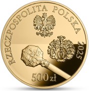 Złota moneta kolekcjonerska NBP 500 zł Hetmani Rzeczypospolitej – Stanisław Żółkiewski awers