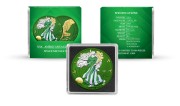 Srebrna moneta 1 oz Amerykański Orzeł Space Metals IV Green etui