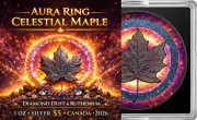 1 uncja, Celestial Maple Aura Ring, Srebrna moneta