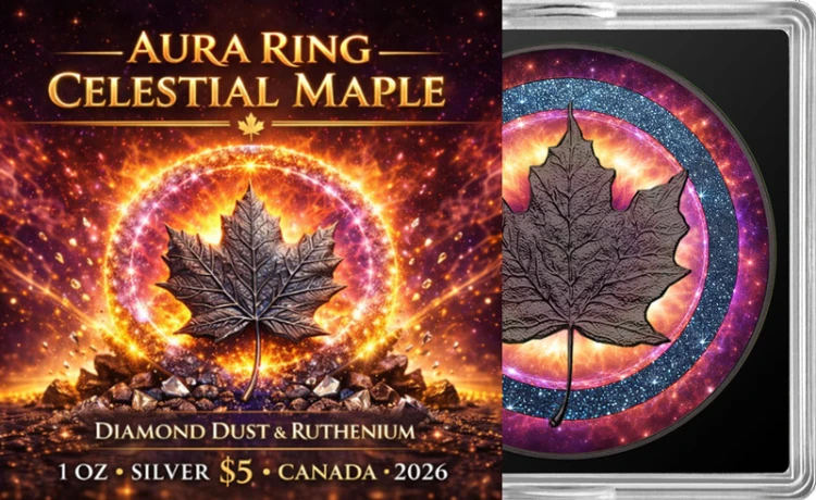 1 uncja, Celestial Maple Aura Ring, Srebrna moneta