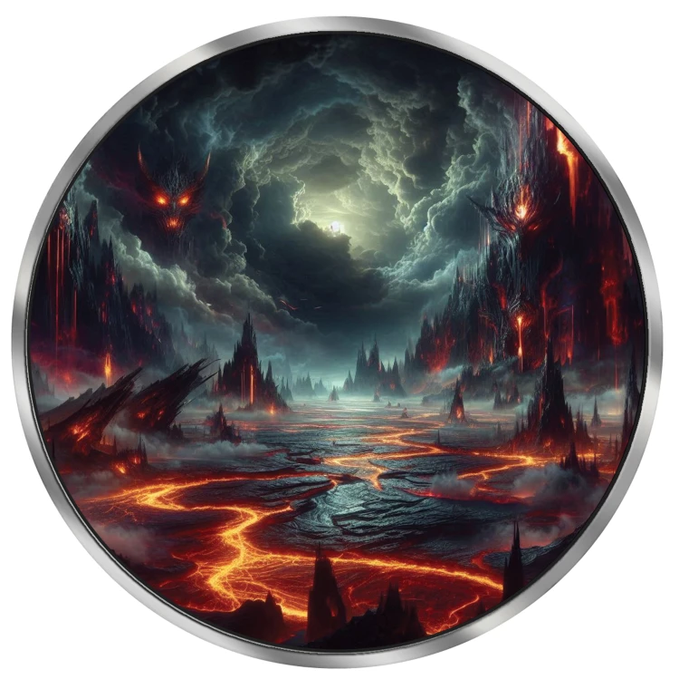 5 $, Liść Klonowy, Azazel, Seria: Anioły i Demony, Srebrna moneta