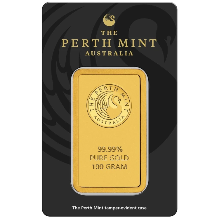 Sztabka złota 100 g The perth mint