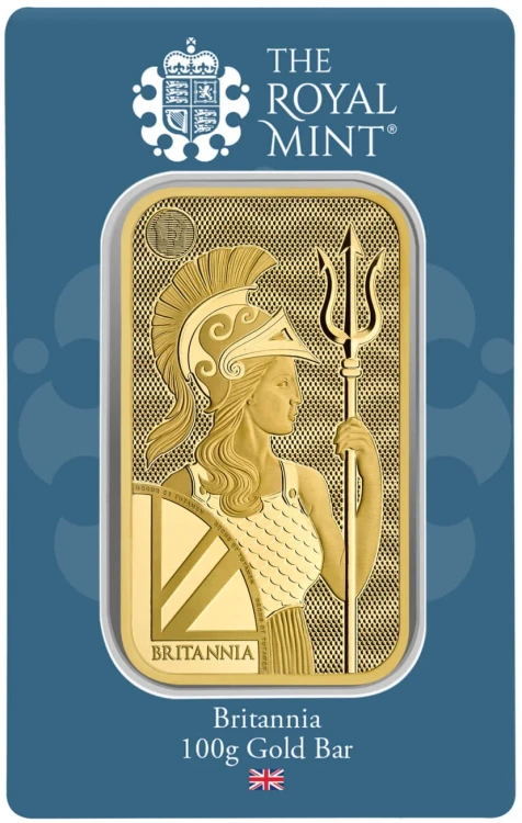 Sztabka złota 100 g Britannia The Royal Mint
