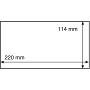 Folie ochronne, obwoluty na pocztówki lub znaczki Leuchtturm 220 x 114 mm