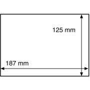 Folie ochronne, obwoluty na pocztówki lub znaczki Leuchtturm 187 x 125 mm