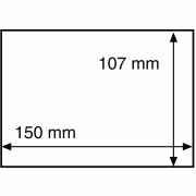 Folie ochronne, obwoluty na pocztówki lub znaczki Leuchtturm 150 x 107 mm