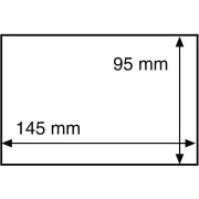 Folie ochronne, obwoluty na pocztówki lub znaczki Leuchtturm 145 x 95 mm