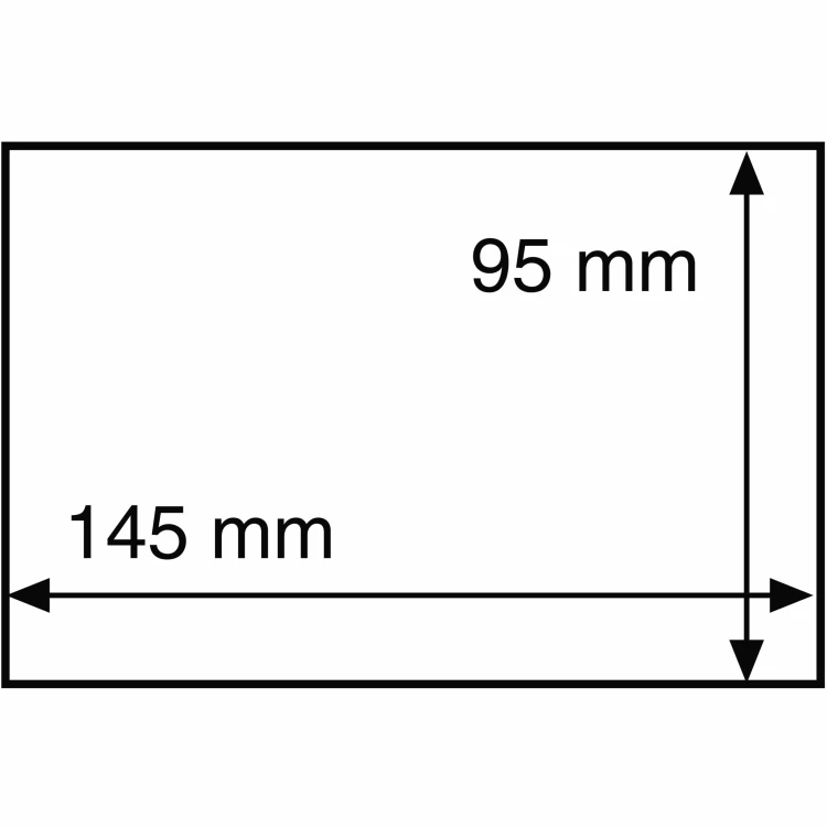 Folie ochronne, obwoluty na pocztówki lub znaczki Leuchtturm 145 x 95 mm
