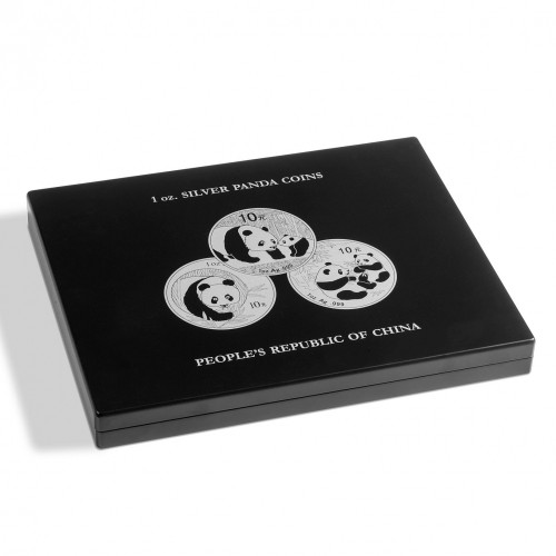 Etui Volterra Leuchtturm na srebrne monety Chińska Panda wieczko