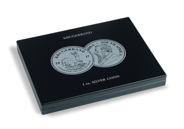 Etui Volterra Leuchtturm na srebrne monety Krugerrand w kapslach Quadrum