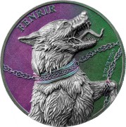 Srebrna moneta Fenrir Ultra Double High Relief 2 oz Silver BU awers