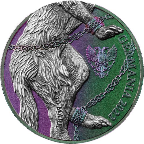 Srebrna moneta Fenrir Ultra Double High Relief 2 oz Silver BU rewers