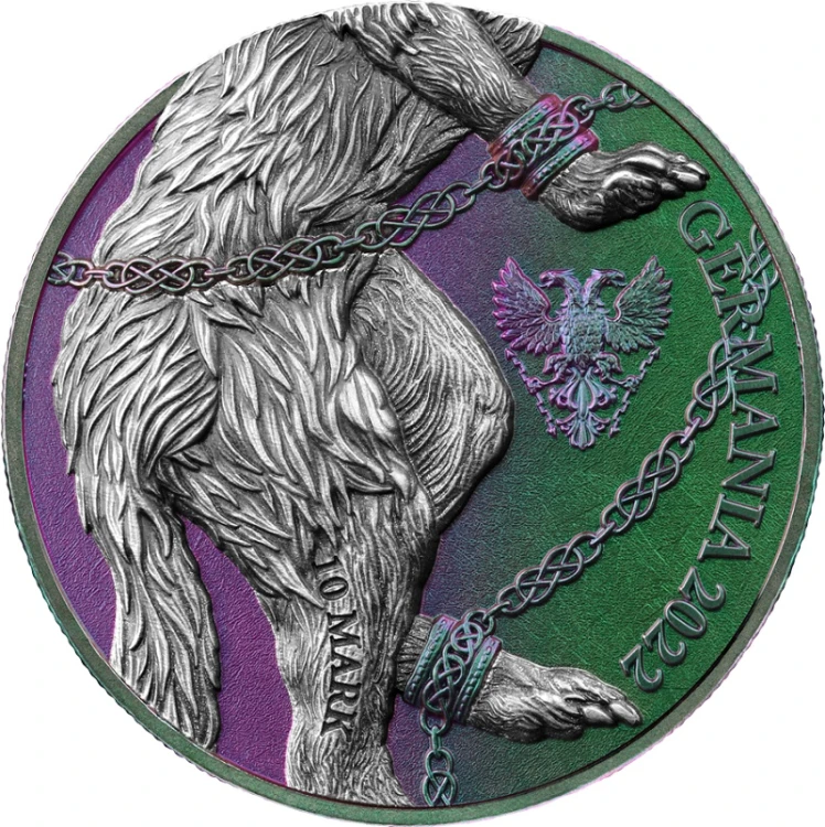Srebrna moneta Fenrir Ultra Double High Relief 2 oz Silver BU rewers