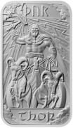 1 uncja, Nordyccy Bogowie - Thor, Sztabka srebra