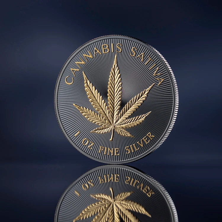 1000 Satoshi, Konopie, Srebrna moneta
