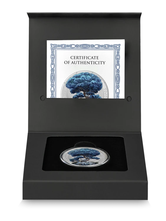 1 uncja, Yggdrasil – Zima, Seria: Mitologiczny las, Srebrna moneta