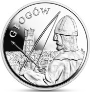 Srebrna moneta kolekcjonerska 20 zł Polskie Termopile - Głogów 2024