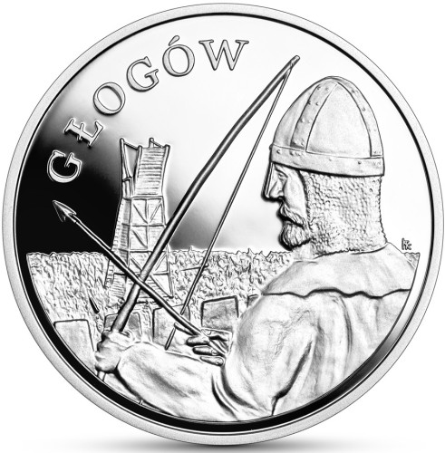 Srebrna moneta kolekcjonerska 20 zł Polskie Termopile - Głogów 2024