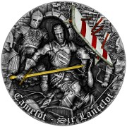 Srebrna moneta 5$ Sir Lancelot, Seria: Camelot rewers