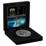 Srebrna moneta 5$ Sir Lancelot, Seria: Camelot etui