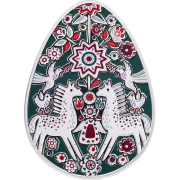 5 Cedi, Zoretsvit, Seria: Ukraińska Pysanka, Srebrna moneta
