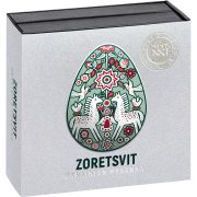 5 Cedi, Zoretsvit, Seria: Ukraińska Pysanka, Srebrna moneta