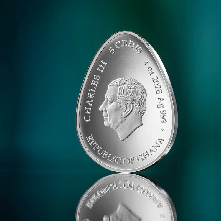 5 Cedi, Zoretsvit, Seria: Ukraińska Pysanka, Srebrna moneta