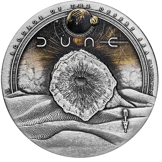 2 $, DUNE – Plaga Pustynnego Morza, Srebrna moneta