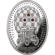 Srebrna moneta 1$ Jajo koronacyjne rewers