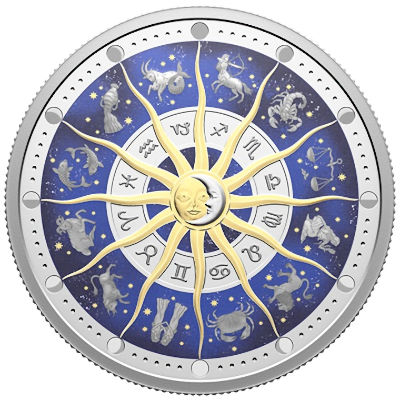 30$, Znaki zodiaku, Srebrna moneta