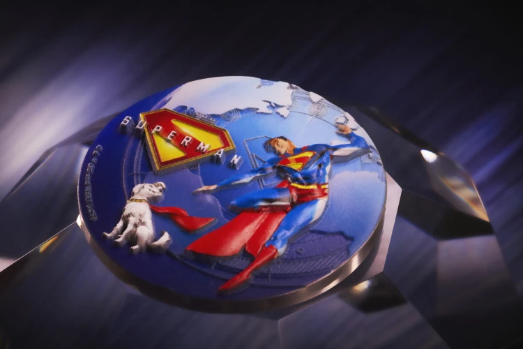 5 $ Superman i Krypto, Srebrna moneta