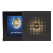 Srebrna moneta 1$ Jajo z girlandami. Seria: Jaja Faberge ramka