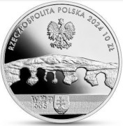 Srebrna moneta 10 zł Słowacka mniejszość narodowa w Polsce awers