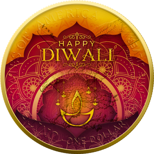1$, Amerykański Orzeł, Diwali, Srebrna moneta