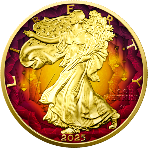 1$, Amerykański Orzeł, Diwali, Srebrna moneta