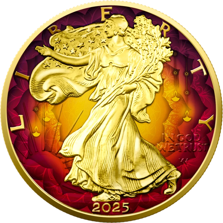 1$, Amerykański Orzeł, Diwali, Srebrna moneta