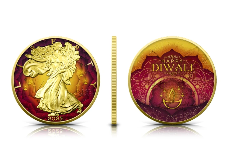1$, Amerykański Orzeł, Diwali, Srebrna moneta