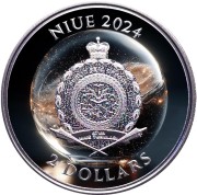 2 $ Bitcoin, Ice Galaxy, Srebrna moneta