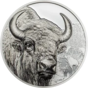 500 Togrog, Bizon - Dzika Mongolia, Srebrna moneta